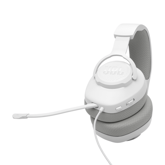 JBL Quantum 100M2 - White - Wired over-ear gaming headset with detachable mic and mute option - Detailshot 5